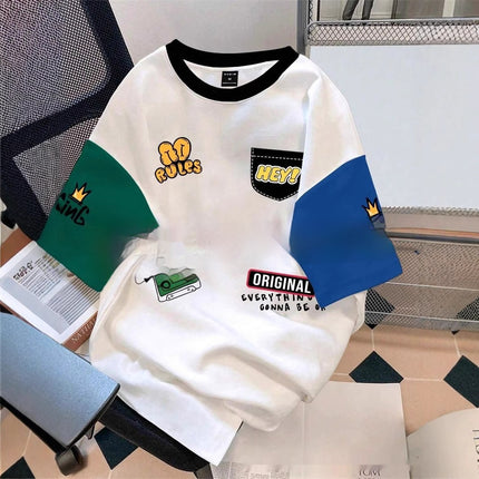 Printed Casual All-match Short-sleeved T-shirt