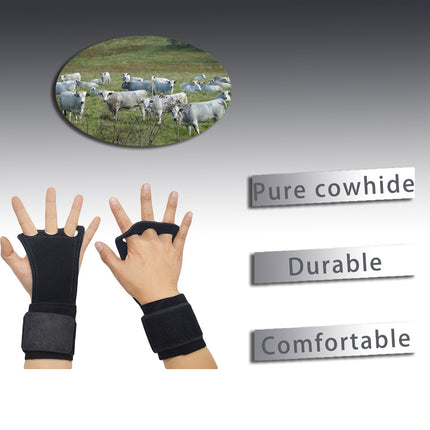 Pull Up Grip Belt Deadlift Leather Palm Guard