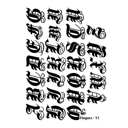 Herbal Juice Tattoo Sticker Sweat-proof Non-reflective Finger Niche Stickers