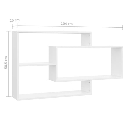 muurrakke 104x20x58.5 cm houtmateriaal   muurrakke 104x20x58.5