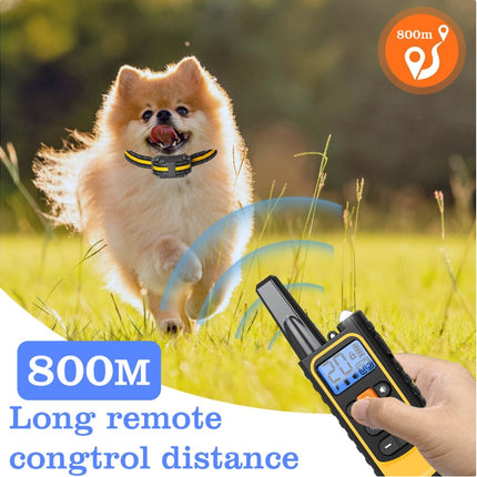 El Dog Pet Training Collar Rechargeable Waterproof Electric Shock Anti Bark R800m