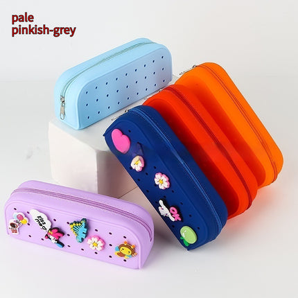 Student Cute Silicone Hole Pencil Case
