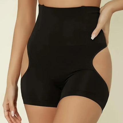 Hip Lifting Butt Exposed High Waist Plus Size Hip Beauty Cinched Bodycon Shaping Pants