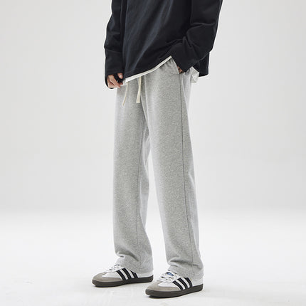 Modehandelsmerk Drapereffek Reguit Grys Sweetpakbroek Mans