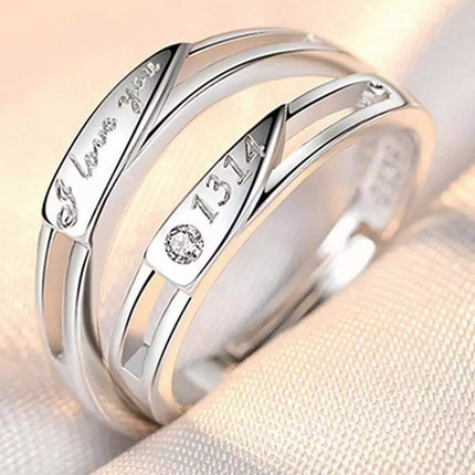 Ringe Opening Trou Simulasie Diamant Ring