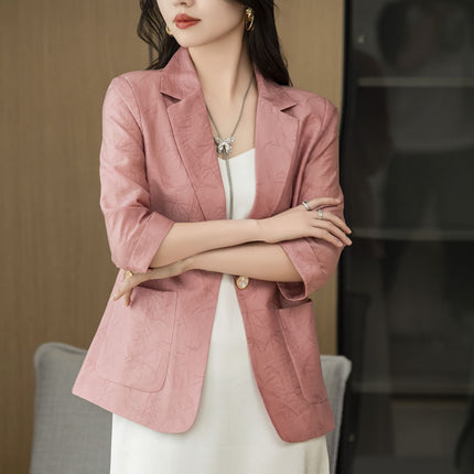 Summer Tencel Women's Suit Jacket