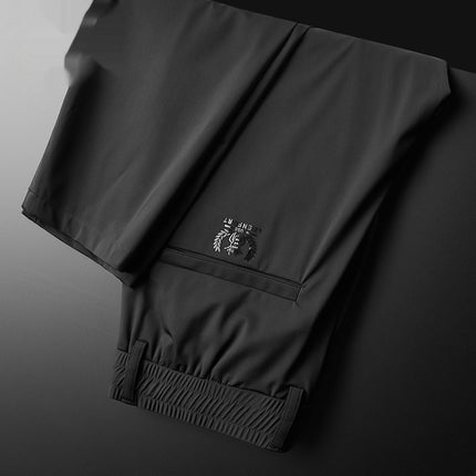 Fashion Personality Ice Silk Quick-drying Men's Trousers
