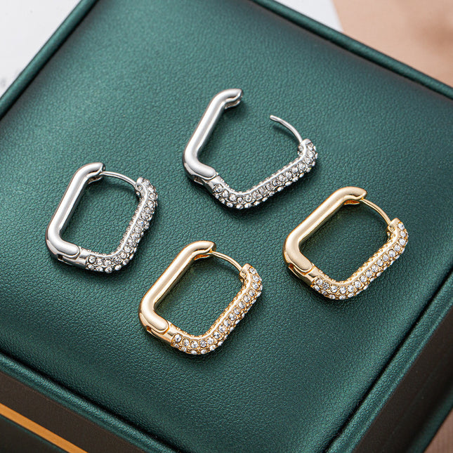 High-grade Round Ring Earrings Women