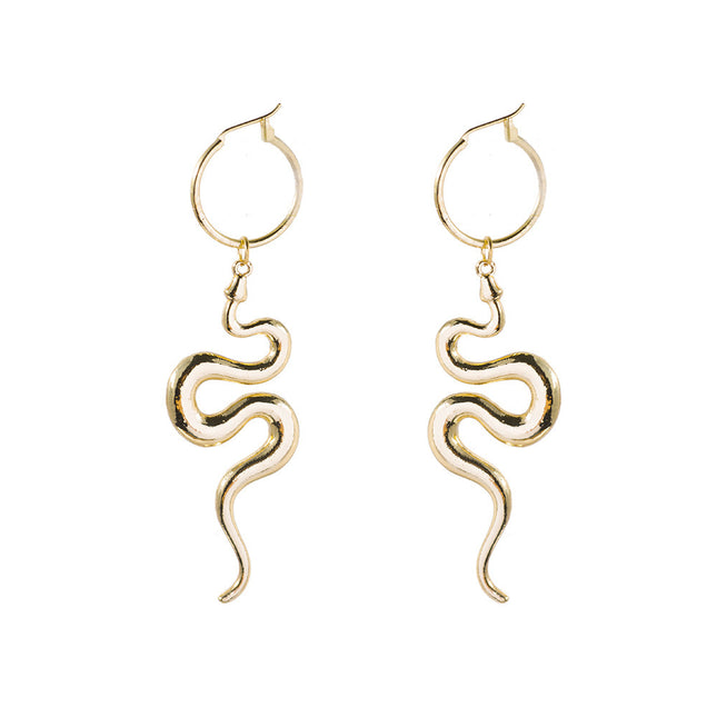 Women's Fashion Popular Snake-shaped Pendant Earrings