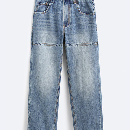 American High Street Vintage Jeans Men's Autumn