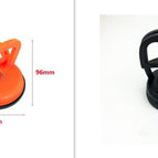 Orange large and black small