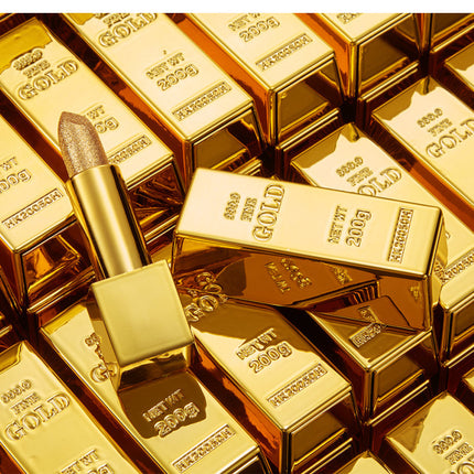 Velvet Matte Non-stick Cup Is Not Easy To Fade Fashionable Shiny Gold Powder Lipstick