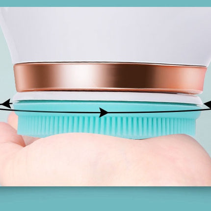Electric Bath Brush Silicone Back Scrubber USB Rechargeable 2 Speeds Rotating Shower Brush Spa Waterproof Body Cleaning Brush
