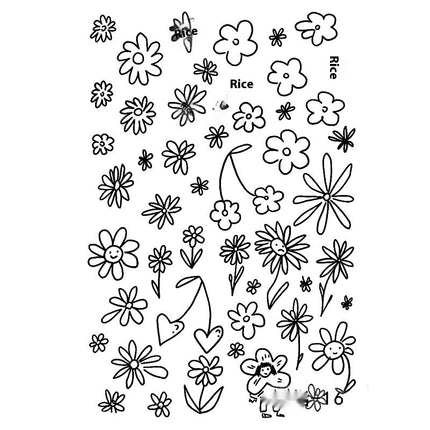 Herbal Juice Tattoo Sticker Sweat-proof Non-reflective Finger Niche Stickers