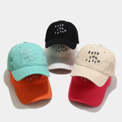 Men's Simplicity Small Letter Embroidered Baseball Cap