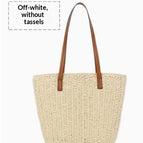 Beige / No tassels