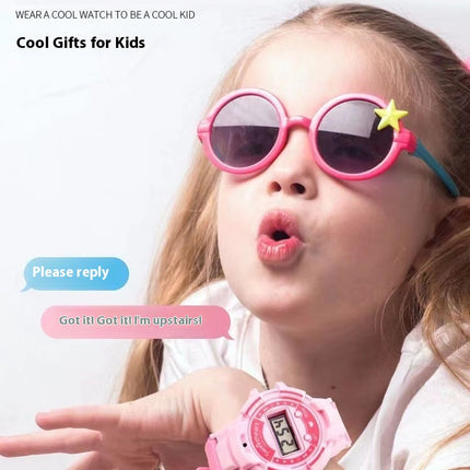 'n Paar Kinderspeelding-Walkie-talkie Horlosie Langafstand HD Draadlose Oproep