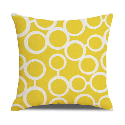 Oorgrens-kussingsloop Eenvoudige Geometrie Warmverkope Linne Kussingsloop Sofa Kussing Huishoudelike Items