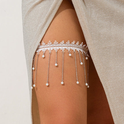 Sexy Elegante Kant Elastiese Bobeenbeenketting Vir Vroue