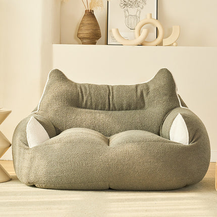 Effen Kleur Verwyderbare En Wasbare Teddie Haar Beanbag Oortreksel