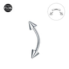 Dubbelkeël / 1.2x10x3mm