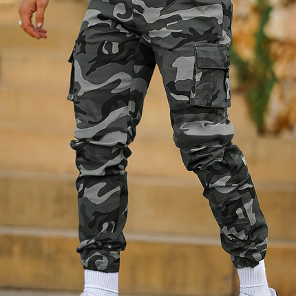 Multi-pocket Camouflage Ankle-tied Men's Overalls Fashion Sports Casual Pants Spring And Autumn