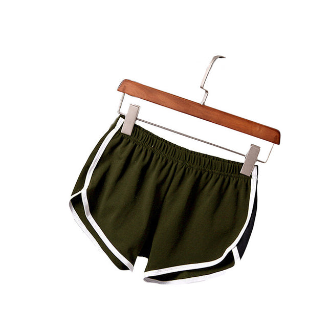 Solid Color Breathable Workout Shorts Women's Candy Color Hot Pants Shorts
