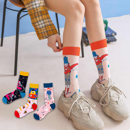 Pure Cotton Personality Ins Street Hip-hop Sports Long Socks