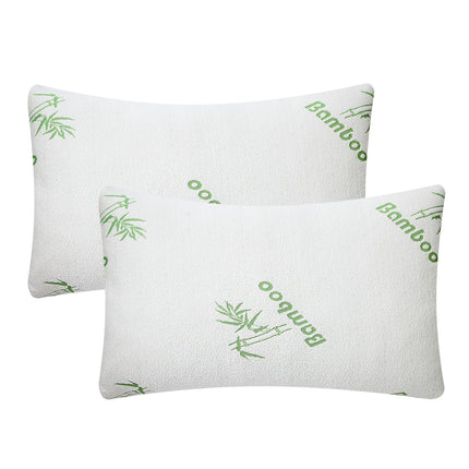 2 Stuks Of 1 Stuk Bamboe Geheueskuim Kussing Hipoallergene Bedkussing Vir Kop Nek Rus Slaapversnipperde Kussing Wasbare Oortreksel Koninging Grootte Kussing