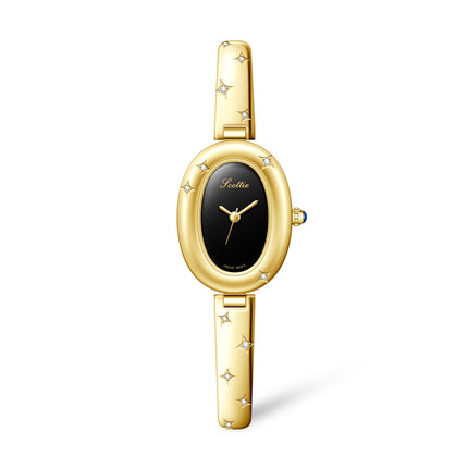 Oval Disk Bracelet Watch