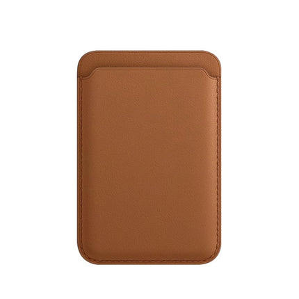 Vir Magsafe Magnetiese Luukse Leer Kaarthouer Beursiehouer Vir 14 Pro Max 13 12 Telefoonsak Adsorpsie Bykomstighede Omslag