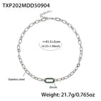 Steel Green Zircon / Necklace