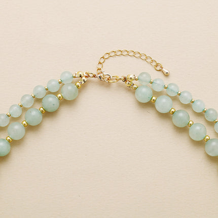 French-style Double-layered Fashionable Short Necklace