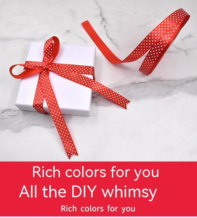 Handmade Bow Polka Dot Ribbon