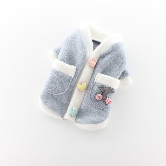 Pet Clothes Sanded Student Skirt Feet