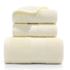 Visgraat-beige / 1 Badhanddoek En 2 Handdoeke