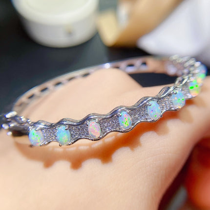 Modieuse en Unieke Natuurlike Opaalarmband