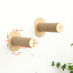 Wood Color / 2pcs Cat Climber Columns