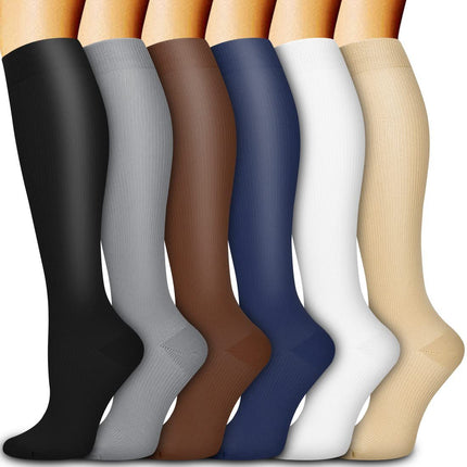 Outdoor Fitness Running Exercise Pressure Cycling Long Tube Compression Socks
