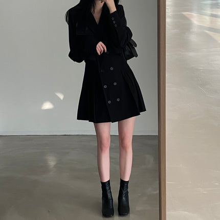 High Quality Suit Collar Slim Dress