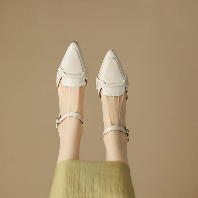 Punttoon Dikhak Retro Toe-Geslote Dames Sandale