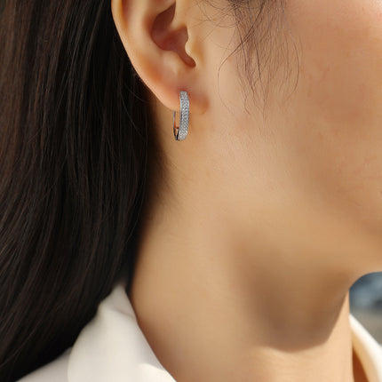Firefly Light - Premium Moissanite Luxury Fashion Light Luxury Jewelry Silver Stud Earrings S925 Silver Plated Platinum