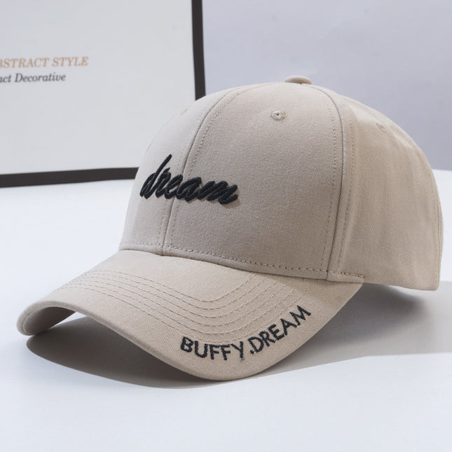 Korean Version Fashion Letter Embroidery Sun-proof Peaked Cap