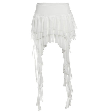 Pure Hot Girl High Waist All-matching Irregular Skirt