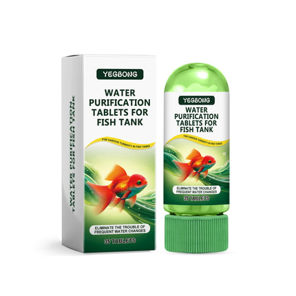 Yegbong Fish Tank Water Purification Tablets Water Quality Cleaning Deodorization Algae Stain Sludge Clear Fish Pond For Water Quality