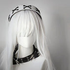 White Cross Headband