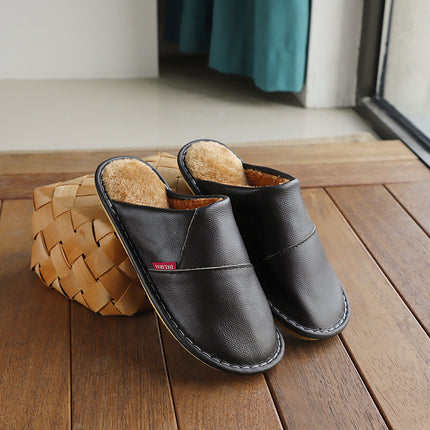 Winter Warm Anti-gly Leer Pantoffels
