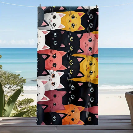 Kreatiewe Drukwerk Mikrovesel Strandsanddoek