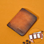 Leather Three Fold Light Brown