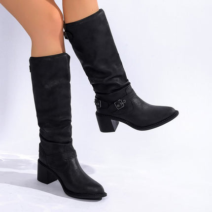 Stylvolle En Gemaklike Gespe Chunky Hak Damesstewels